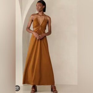 BR Linen Cutout Maxi Dress- NWT